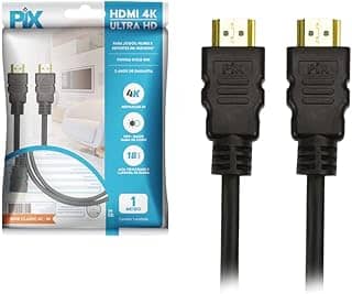 PIX Cabo Hdmi 2.0 4K Hdr 19P 1M Pix Gold, Preto