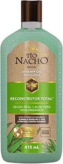 Tio Nacho Reconstrutor Total Shampoo Antiqueda, Elimina Danos No 1º Uso, Protege Contra Futuros, Cabelos Mais Fortes E Resistentes, Hidratação 24H, Crescimento Capilar, Reparador De Pontas 415Ml