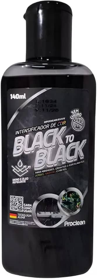 Limpa Granito Mármore porcelanato Realça Cor Black To Black Brilho Revitalizador