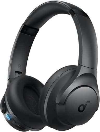 soundcore Q11i da Anker Fone De Ouvido Bluetooth 5.3, Fone Gamer, Headphone Bluetooth Over-Ear, Graves Profundos, 60H Autonomia, Hi-Res Áudio, Almofadas Removíveis, Conexão Multiponto, Preto