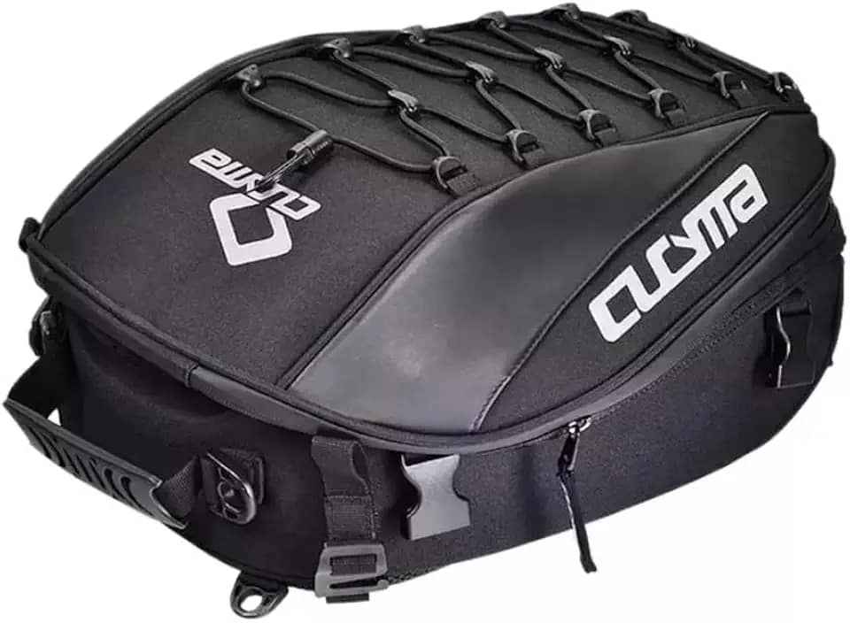 Mochila Baú Bagageiro Para Moto 30 Litros Capa Impermeável