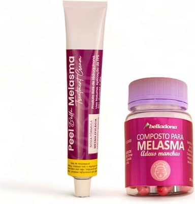 Kit Clareador Facial PeelBella 30g + Cápsulas Antioxidante para Melasma 30cáps - Belladona