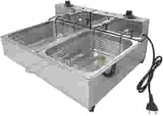 Fritadeira Elétrica 2 Cubas 10 Litros Industrial 220v - Boni