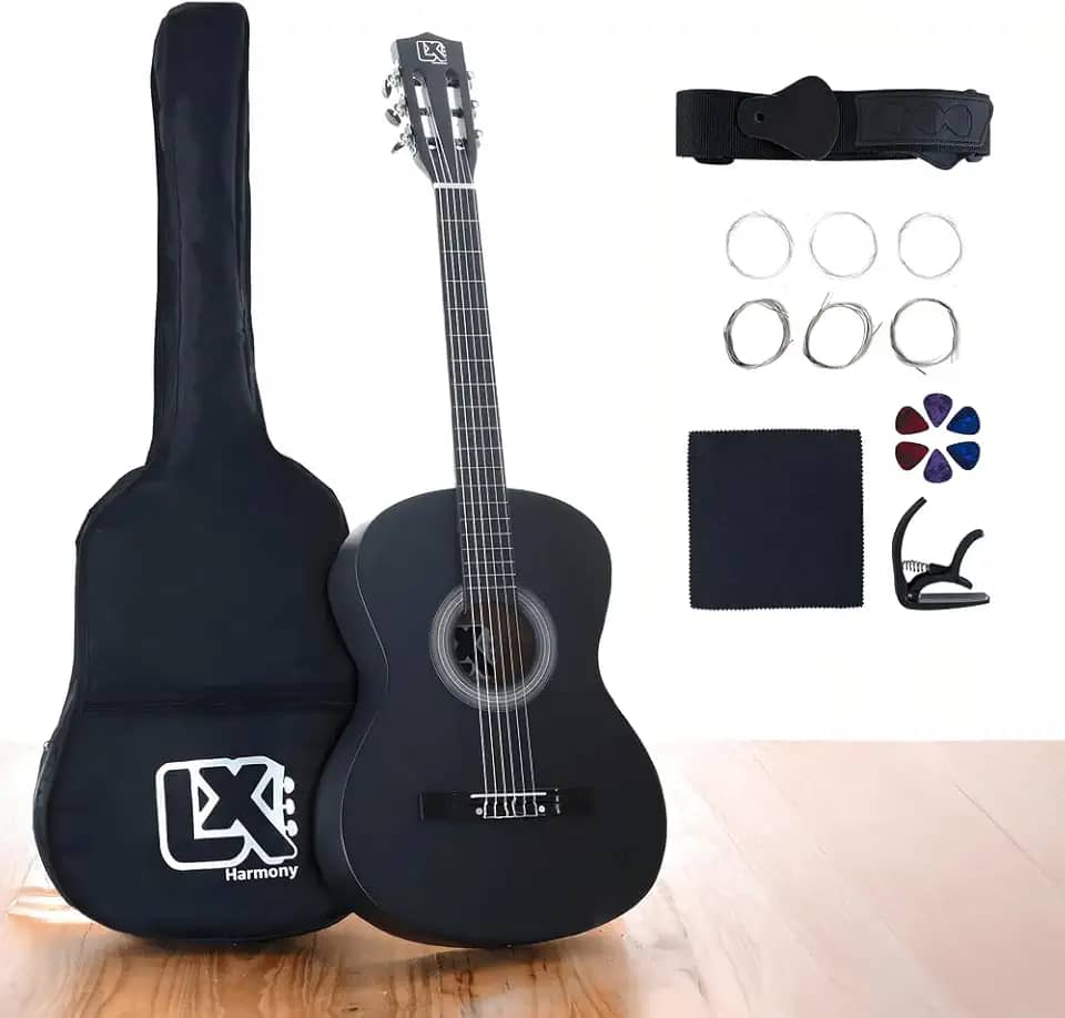 Violão Clássico Acústico 38” para Iniciantes - Kit Completo