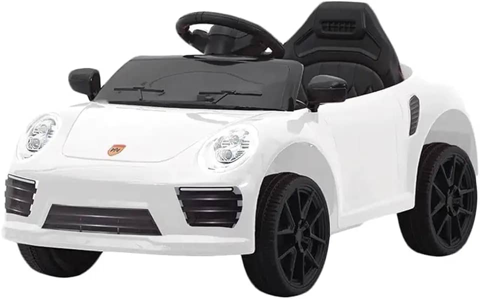 Bang Toys Carro Elétrico Mini Esportivo 12v Recarregável Branco