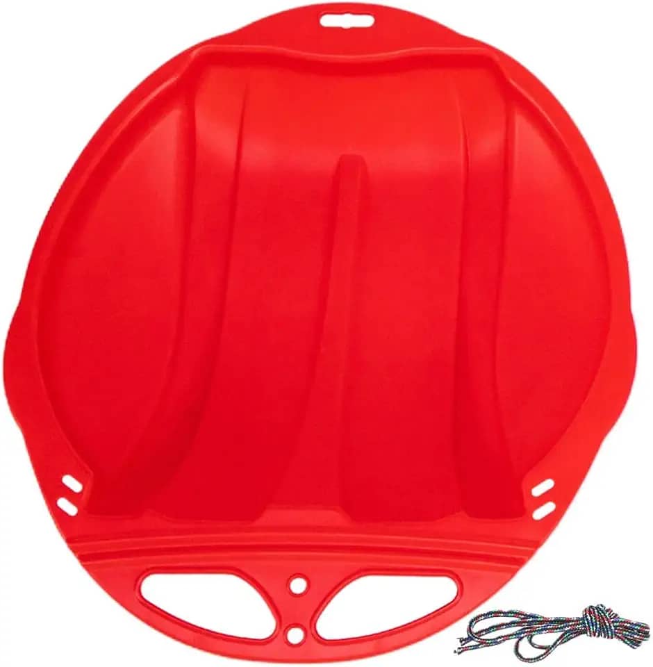 Trenó para serviços pesados crianças adultos trenó de tobogã trenó ao ar livre para snowboard prancha de trenó, VERMELHO