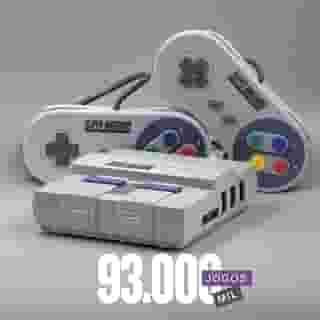 Game Retro Mini Super Nintendo + 93.000 mil Jogos + 2 Controles + todos os Jogos de Snes