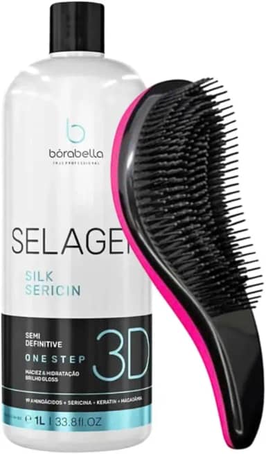 Selagem 3D Borabela 1L + Escova Desembaraçadora