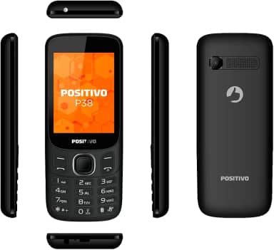 Celular Positivo P38 Dual Chip 3G 128MB Tela 2,8' Bluetooth Rádio FM Bateria 1000mAh – Prático, Simples e Desbloqueado