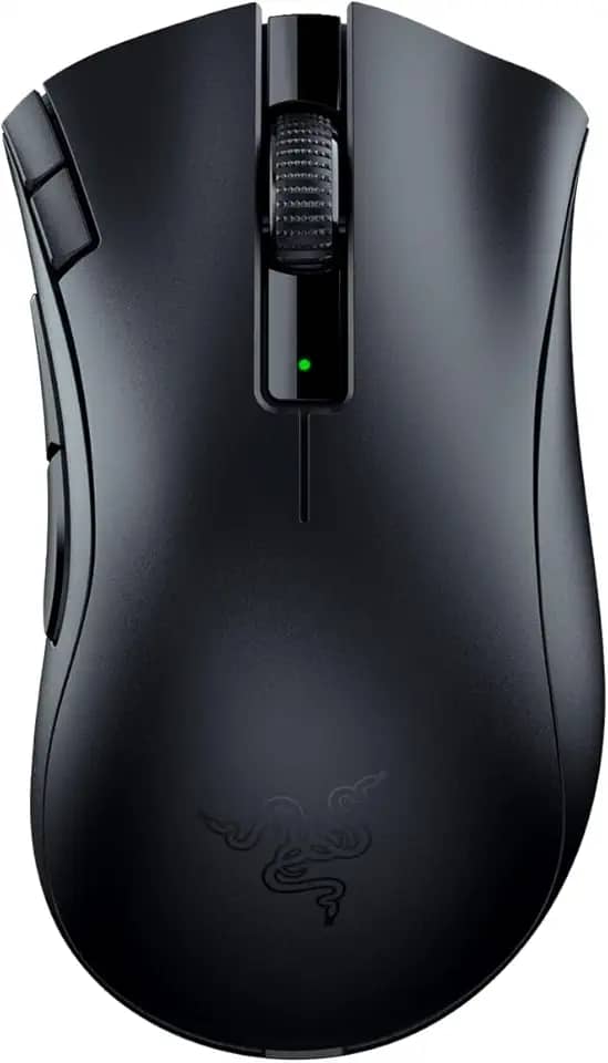 Razer DeathAdder V2 X Hyperspeed Rato Gaming sem fios, ergonómico para PC/Mac (interruptores mecânicos, tecnologia Hyperspeed Wireless, sensor ótico) preto