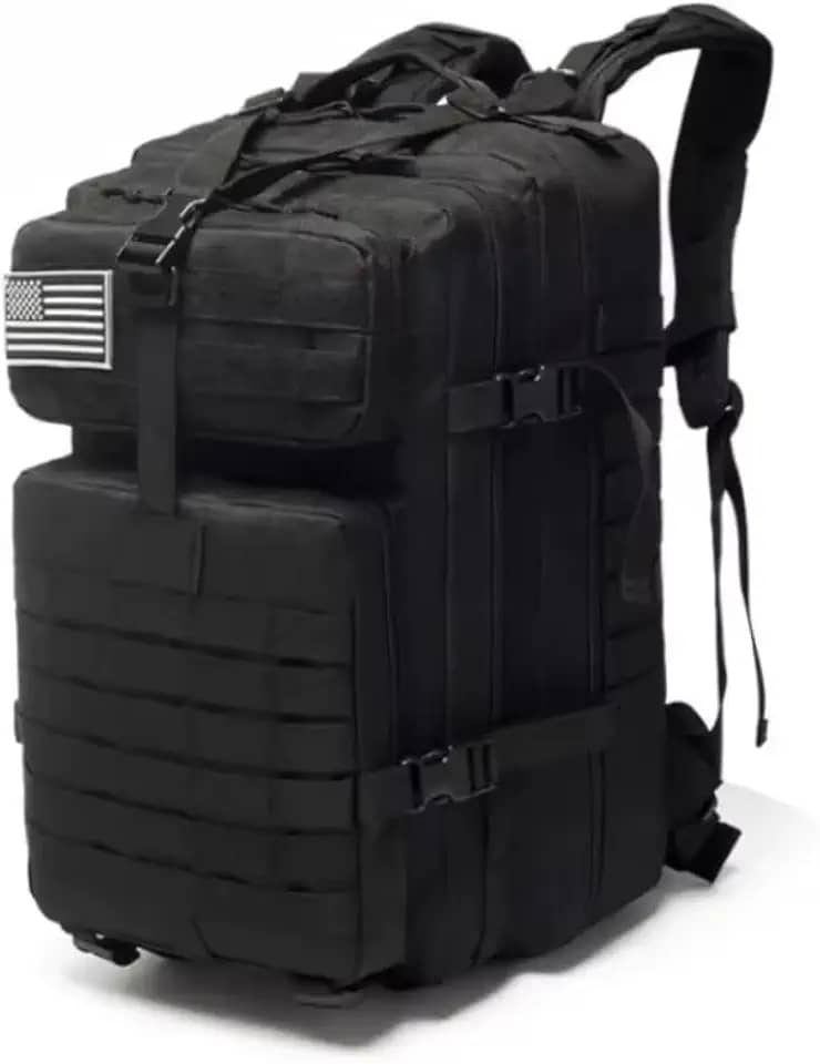 Mochila Tática Militar 50 Litros Com Compartimento Para Notebook E Abertura Nas Costas Material Reforçado E Diversas Divisórias