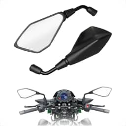 Espelho Retrovisor Esportivo Pentagonal Estilo Esportivo – Par com Rosca 10mm