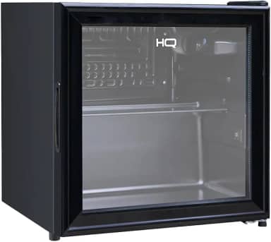 Frigobar Expositor Vertical HQ Vidro Duplo 50 Litros Preto HQ-50FBPV (220V)