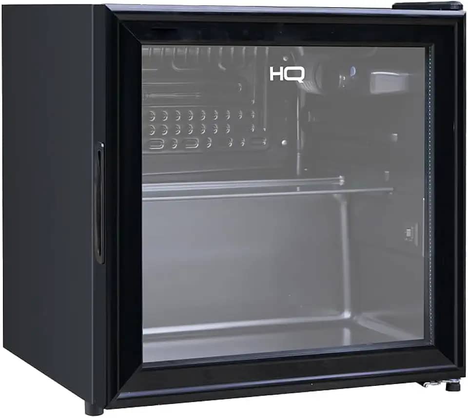 Frigobar Expositor Vertical HQ Vidro Duplo 50 Litros Preto HQ-50FBPV (220V)