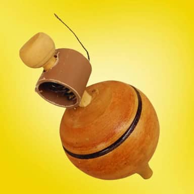 Pião Seguro MASTER | Madeira 13cm | Retro | 5 PONTOS@