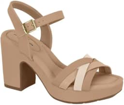 Sandália Feminina Salto Alto Conforto Meia Pata Modare