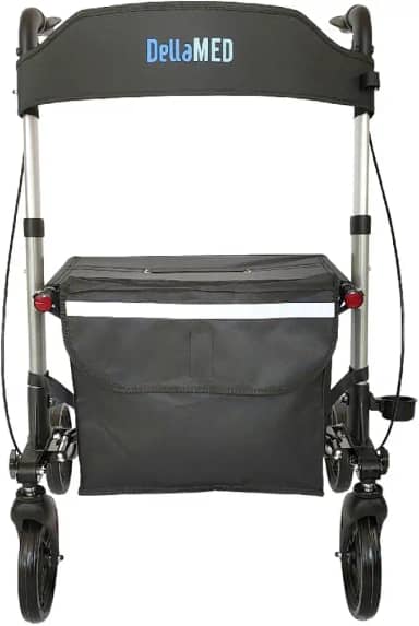 Andador de Alumínio Compacto 4 Rodas até 135 Kg D14 Dellamed