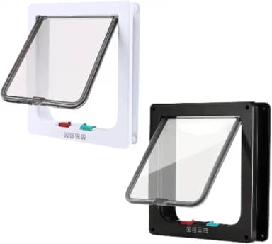 Porta Portinha Passagem Pet Gatos Cães Tamanho Xg 28x25cm (Branco)