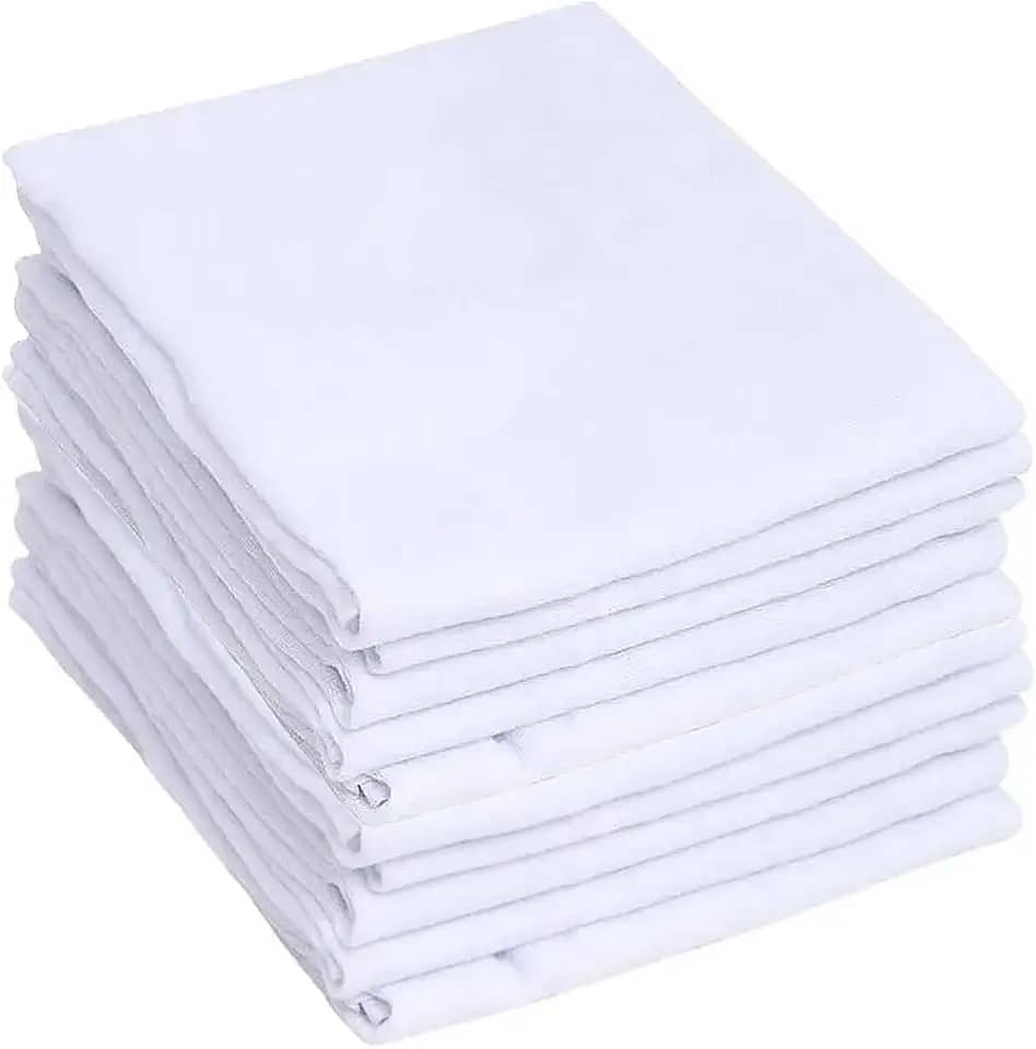 Fralda De Pano Kit 10 Caricia Baby Branca