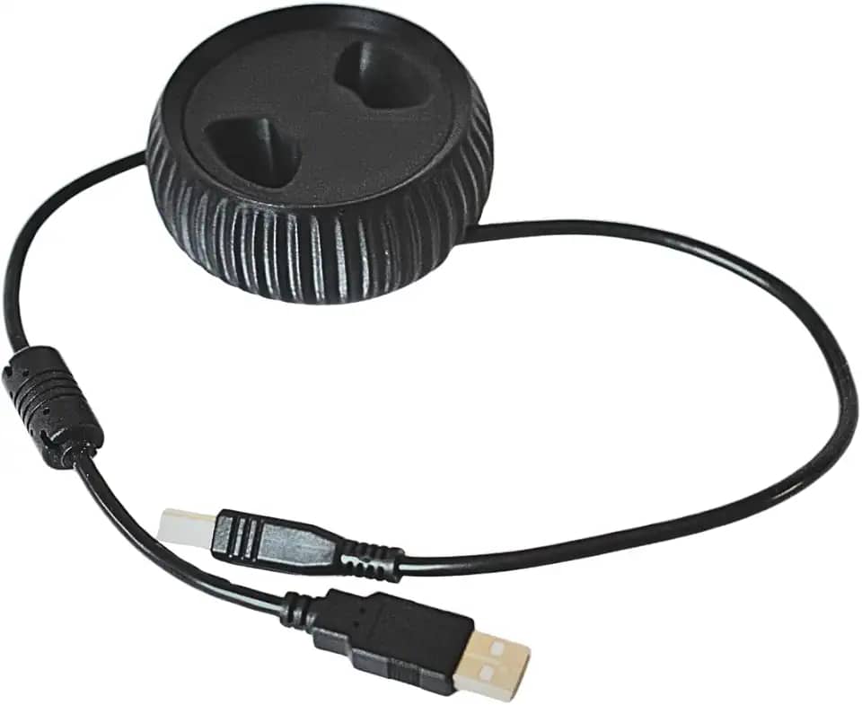 Organizador de Cabos/Fios Retrátil– Enrolador de Fios e Carregadores – Tamanhos P, M e G – Portátil e Resistente – Antinó, Ideal para Viagem e Escritório (P)