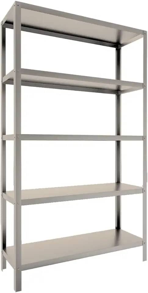 Estante Inox 5 Planos Organizadora Moderna Multiuso Promo24h