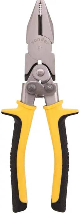 Vonder, Alicate Universal 8', Cromo Vanádio, Força Dupla.