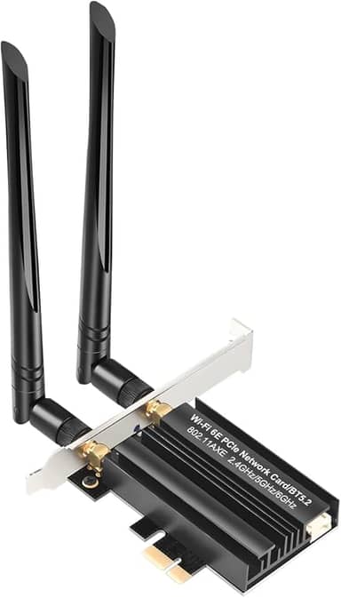 Placa WiFi 6E PCIe WiFi para PC de mesa AX7922 pro, até 5400 Mbps, Bluetooth 5.2, WPA3, adaptador sem fio 802.11AX Tri Band com MU-MIMO, compatível com Windows 10/11 (64 bits*)