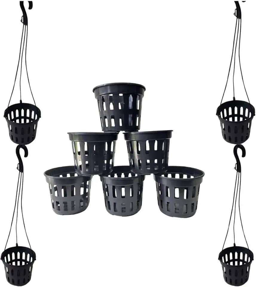 Kit 30 Vasos Vazados P/Plantas Orquídeas Pote 15+30 Hastes