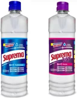 Kit 2 Removedores Multiuso Suprema, 500ml, Florata e Tradicional para Limpeza Geral