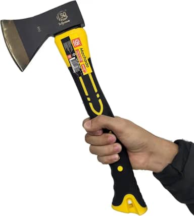 Machado Profissional com Cabo De Fibra emborrachado para Cortar Arvore Madeira machadinha para Lenhador