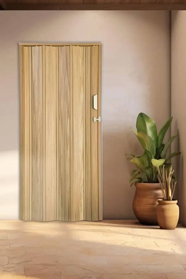 Porta Sanfonada de Pvc 210x115cm Bariri Cerejeira