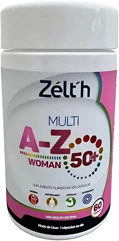 Suplemento Mulher 50+ Zelth Multi A-Z 60 Cápsulas