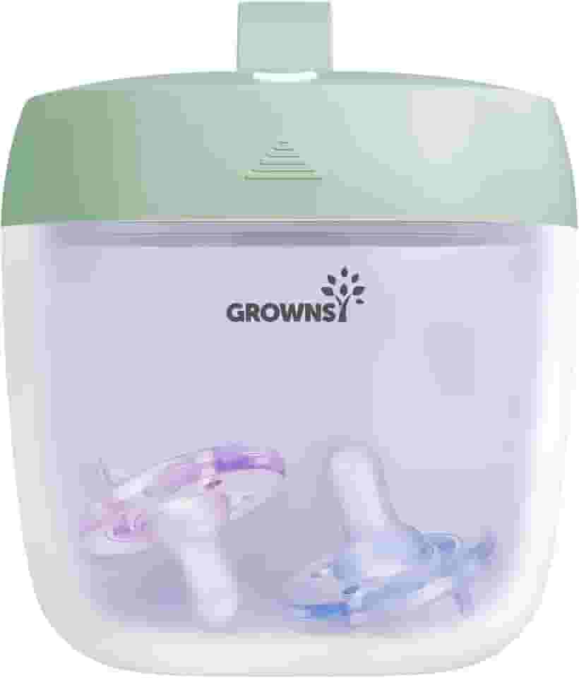 Desinfetante de chupeta portátil com luz UV | Mini esterilizador para bebês em movimento | Recarregável por USB 99,99% esterilizado em 59 segundos, cor verde