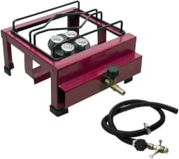 Fogão Fogareiro 1 Boca Alta Pressão com Mangueira + Registro