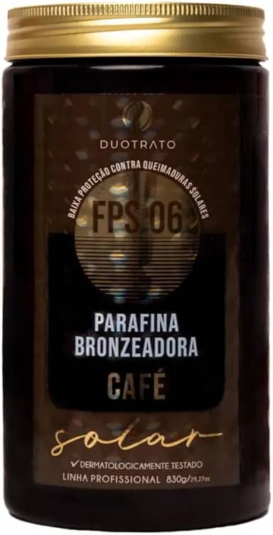 Parafina bronzeador acelerador de bronzeado Duotrato 830g (Café)