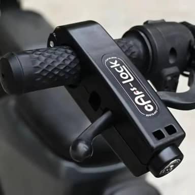 Trava de Segurança Antifurto Universal para Moto Manete e Guidão Caps Lock, Múltiplas Cores Disponíveis