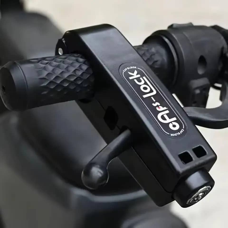 Trava de Segurança Antifurto Universal para Moto Manete e Guidão Caps Lock, Múltiplas Cores Disponíveis