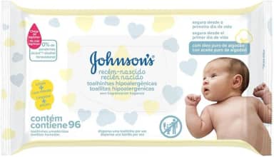 Lenços Umedecidos JOHNSON'S® Baby Recém Nascido, 96 unidades