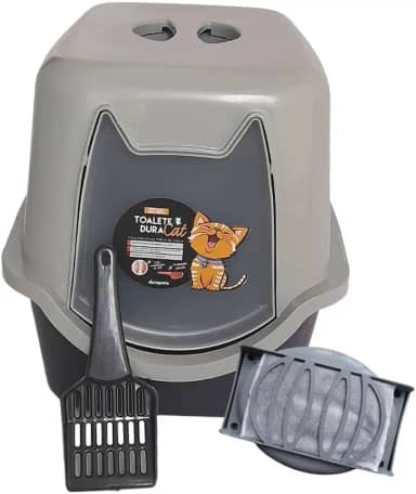 Durapets Toalete Gato Duracats Preta Para Gatos
