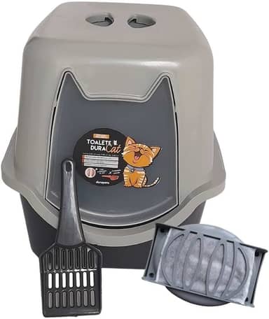 Durapets Toalete Gato Duracats Preta Para Gatos