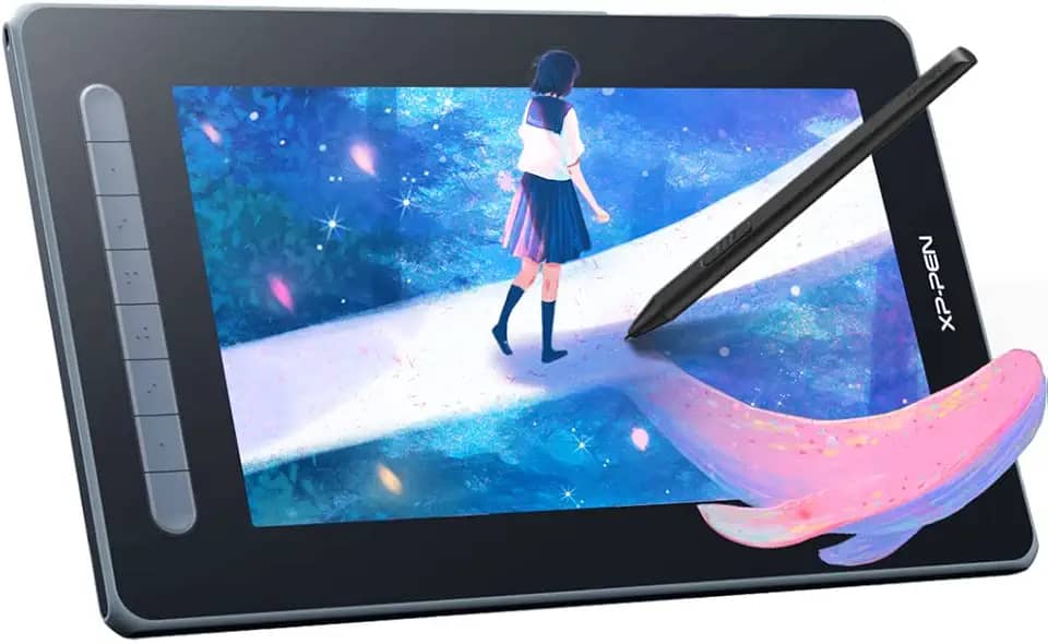 XP-PEN Artist12 2nd Mesa Digitalizadora com tela compatível com Chromebook Mac, Windows Android Linux (Preto)