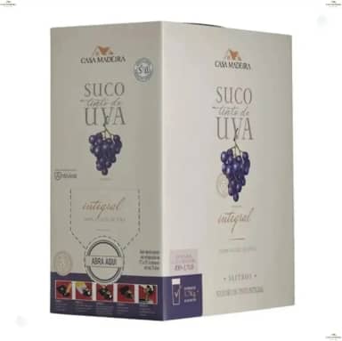 Suco de Uva Integral Casa Madeira - 3 Litros Bag in Box