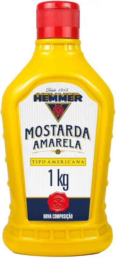 Hemmer Mostarda Amarela Americana Squeeze 1Kg