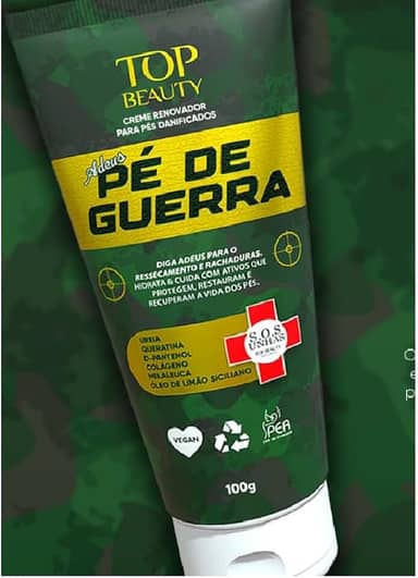 Creme Hidratante para os Pés- Adeus Pés de Guerra, 100g- Top Beauty