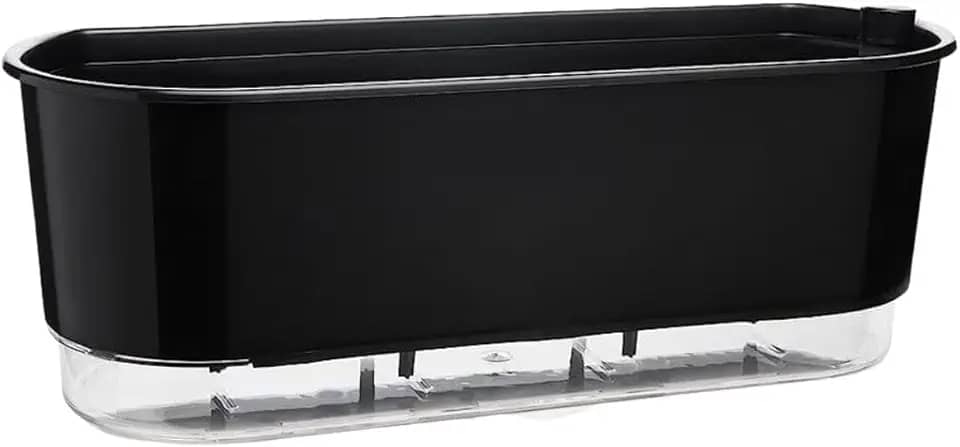 Vaso Auto Irrigável 5 Litros Jardineira Grande Preto Autoirrigável 40cm - Vaso Raiz