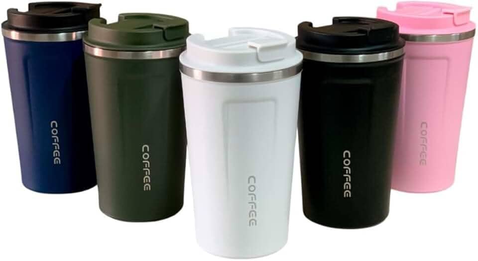 Copo Térmico 510ml Inox com Tampa Vedada | Isolamento a Vácuo | Anti-Vazamento | Mantém Bebidas Quentes e Frias | Ideal para Café, Chá e Cerveja