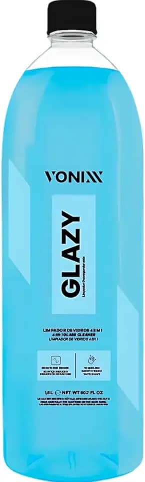 Glazy 1,5L Limpador de vidros automotivo 4 Em 1 Limpa Protege Reduz Riscos