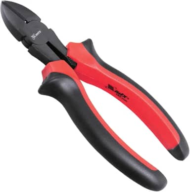 MTX Alicate de Corte Diagonal Black Níquel 7' (180 mm) – Aço de Alta Resistência, Revestimento Niquelado Anticorrosão, Cabo Dupla Injeção