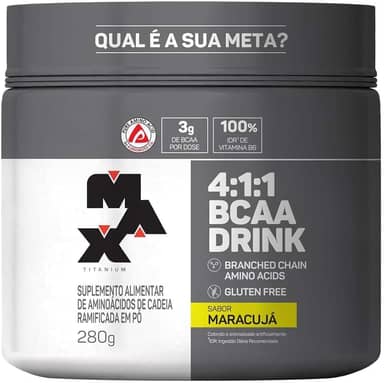 Max Titanium Bcaa 4: 1: 1 - 280G Drink Maracujá -