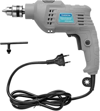 Tramontina 42362010, Furadeira de Impacto 3/8, Tensão 127V, Potencia 500W, Cinza